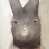 Die Maske III (after Ernst Herbeck) 2014 - Watercolour on paper - 110 x 85 cm
